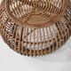Vintage rattan and wicker stool, Italy, 1960s.