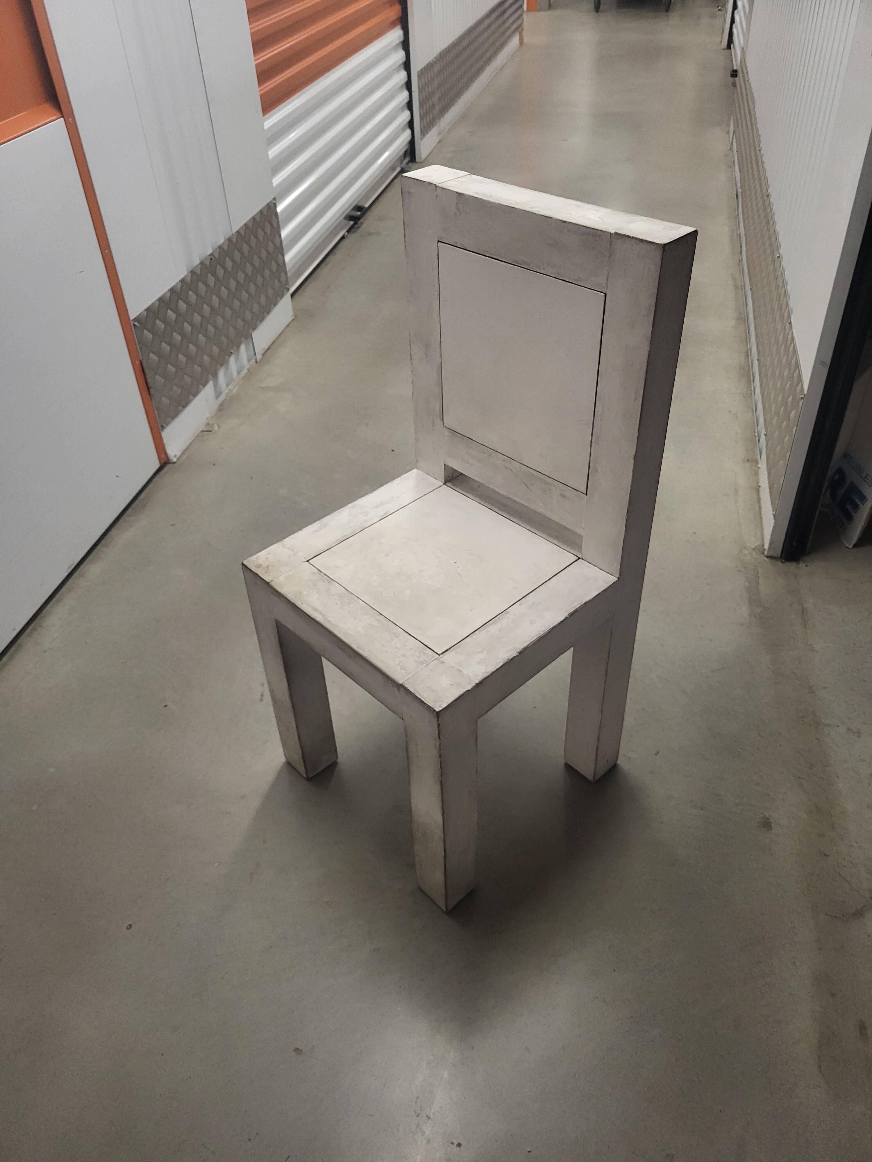 White Ivory Wood Chair
