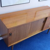 Teak row from the 60s, two sliding doors