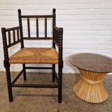 Antique Dutch bobbin chair, 1920s