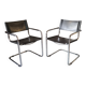 Mart stam (1899-1986) - pair of bauhaus s34 armchairs - 1970 -