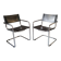 Mart stam (1899-1986) - pair of bauhaus s34 armchairs - 1970 -