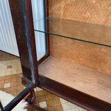 Varnished wooden display case