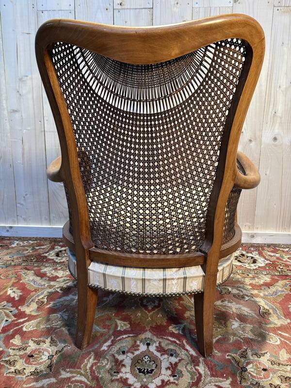 English style beech caned shepherdess