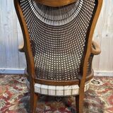 English style beech caned shepherdess