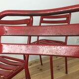 Set of 4 chairs bistro Tolix T2 industrial steel