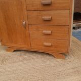 Vintage wooden sideboard – 4 drawers and cupboard