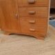 Vintage wooden sideboard refurbished – 4 drawers and cupboard