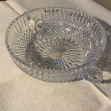Saladier en cristal taillé circa 1950