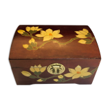 Lacquered wooden jewelry box