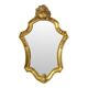 Classic Gold Crested Mirror Baroque Style Sixties 61cm