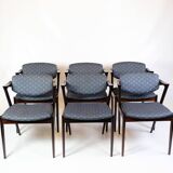 Set Of Six Dining Chairs Model 42 By Kai Kristiansen For Schou Andersen