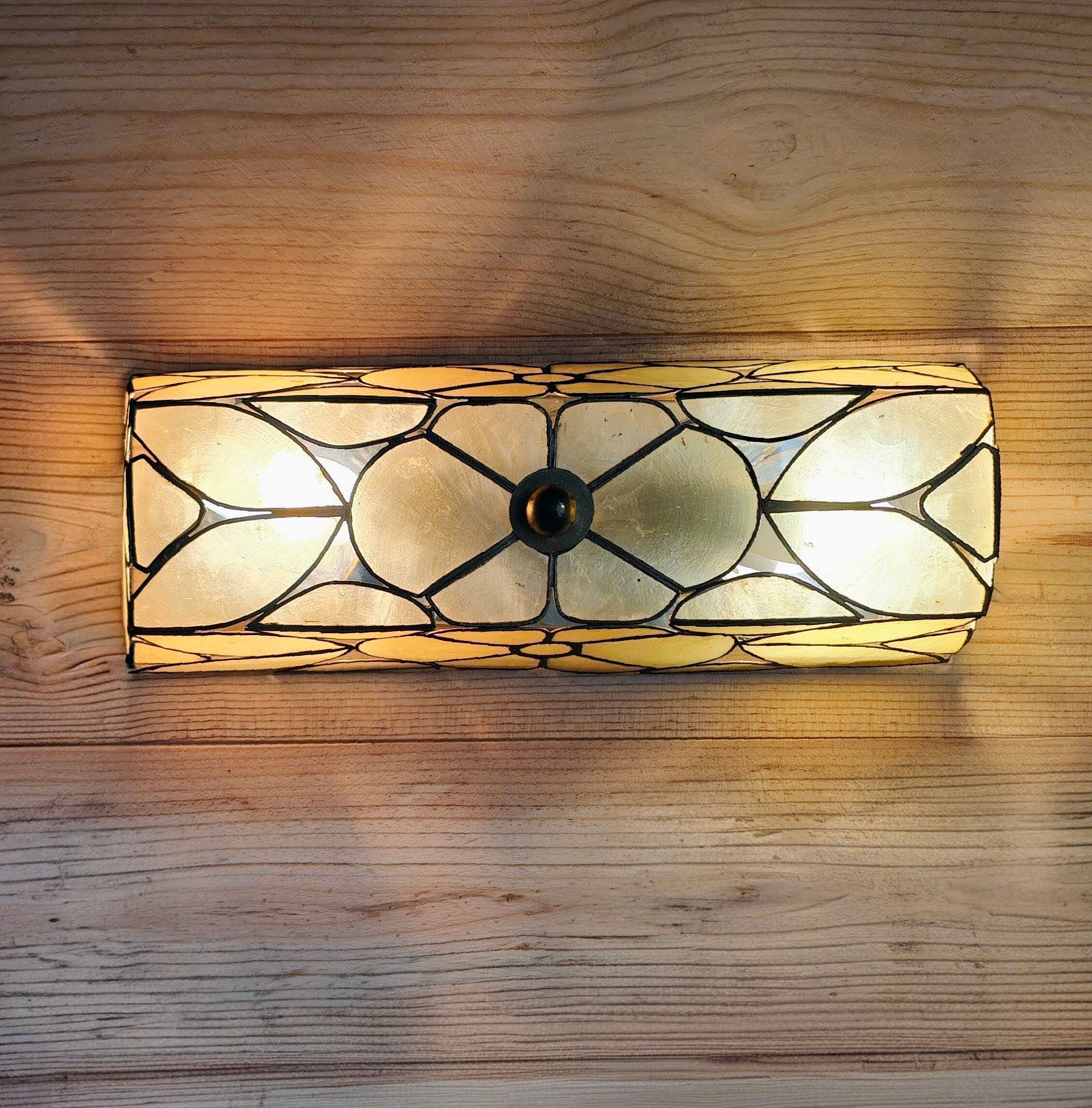 Applique murale en nacre vintage années 60