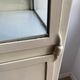 Vintage Parisian cabinet, metal display cabinet, small painted display cabinet