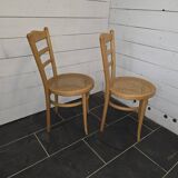 Pair of Baumann bistro chairs