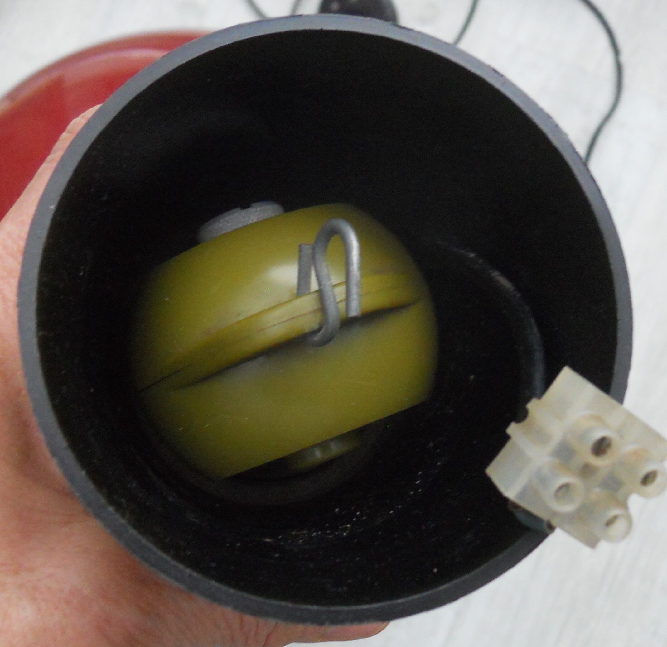 Ceiling design round metal Burgundy