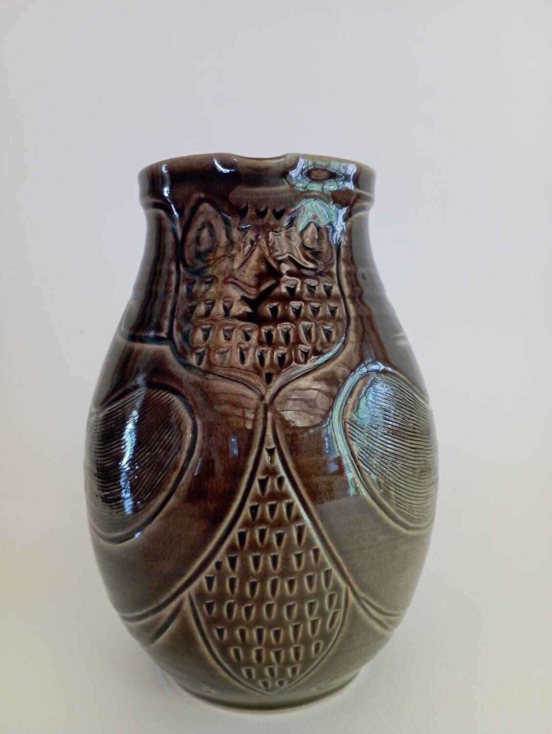 Owl ceramic jug