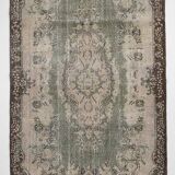 6x10 Rug For Bedroom Brown Beige Oriental Vintage Area Rug, 180x297Cm SK 1708