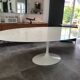 Limited edition table by Eero Saarinen for Knoll studio in extra white marble