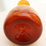 Bubbled amber carafe
