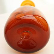 Carafe ambre bullée