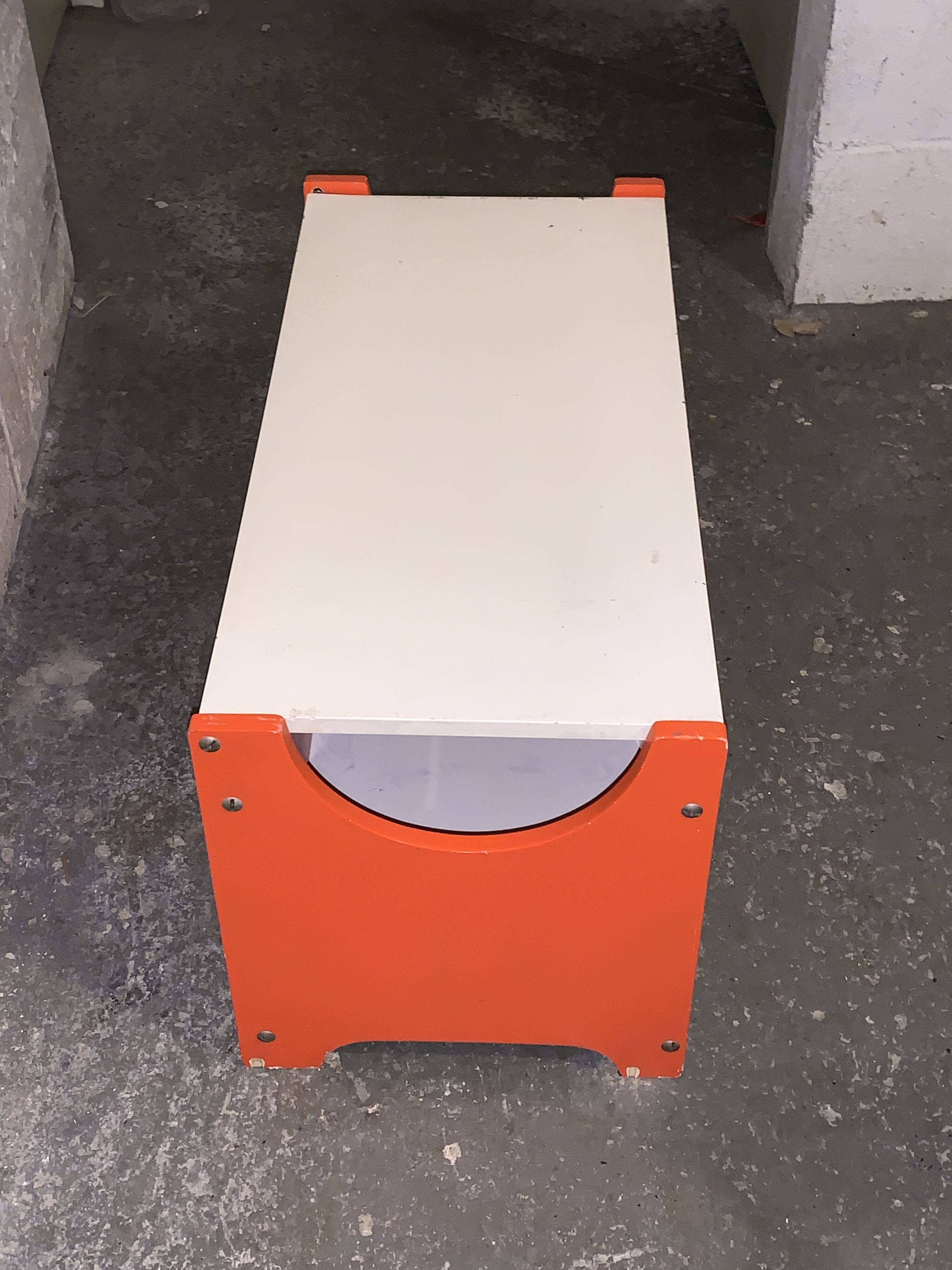 Vintage Space Age Italian Design Chest and Bench by Fratelli Reguitti