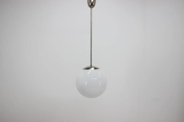 Chrome functionalism Bauhaus pendant, 1930s