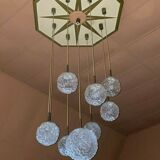 XXL 60s 70s ceiling light hanging lamp cascade lamp Hillebrand Design 60s