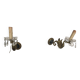 Pair of Empire style wall lights