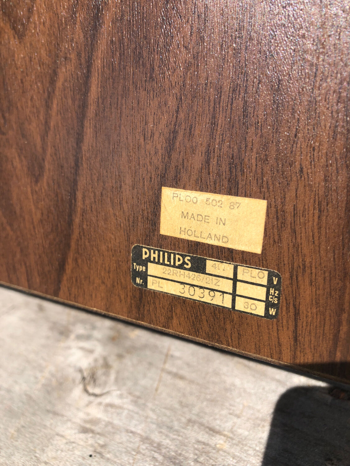 Triple harness wood cherry round tray