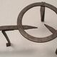 Wrought iron hearth tripod