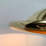 Postmodern Italian vintage brass suspension UFO model S-481 by Luci Italia, 1970s.