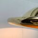 Postmodern Italian vintage brass suspension UFO model S-481 by Luci Italia, 1970s.