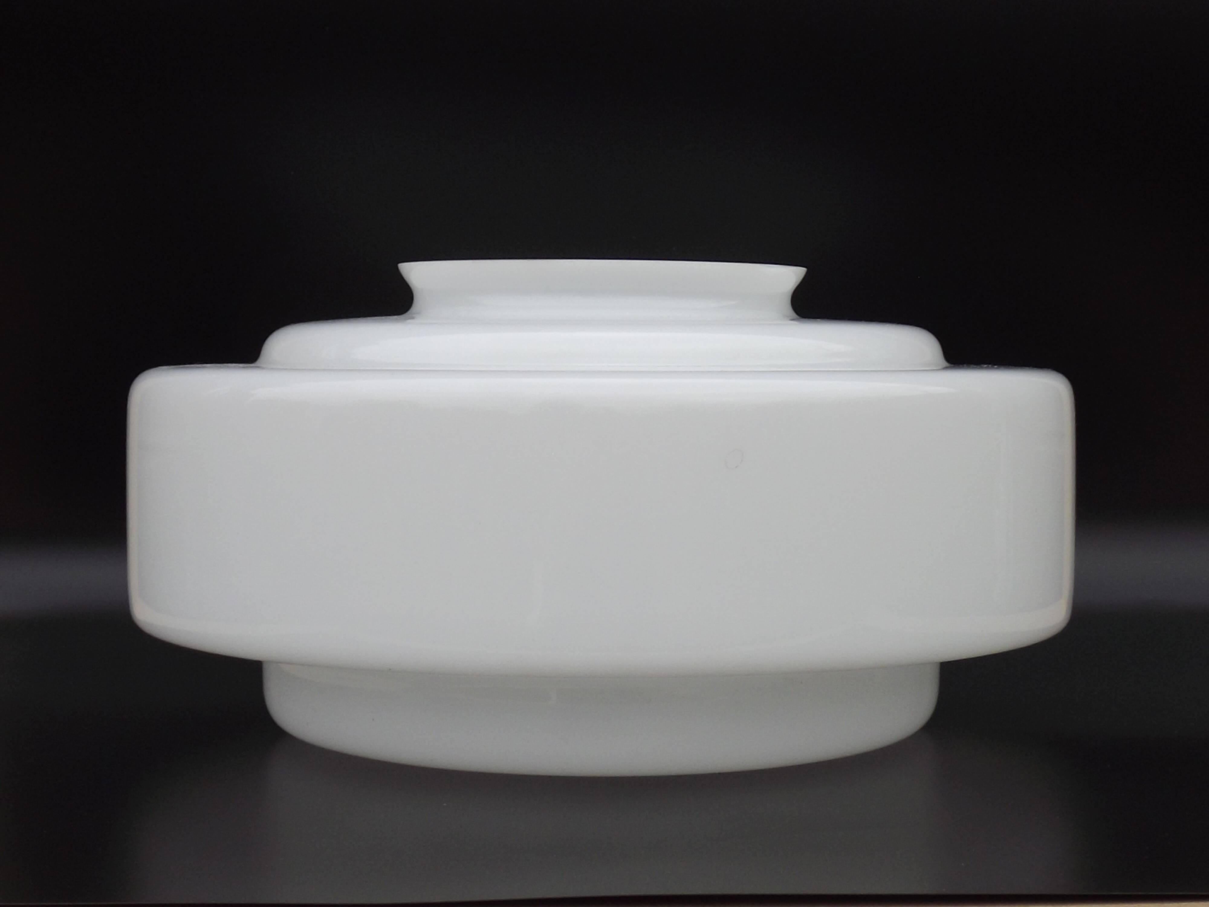 Large French Vintage Retro White Glass Pendant Ceiling Light Shade 5215