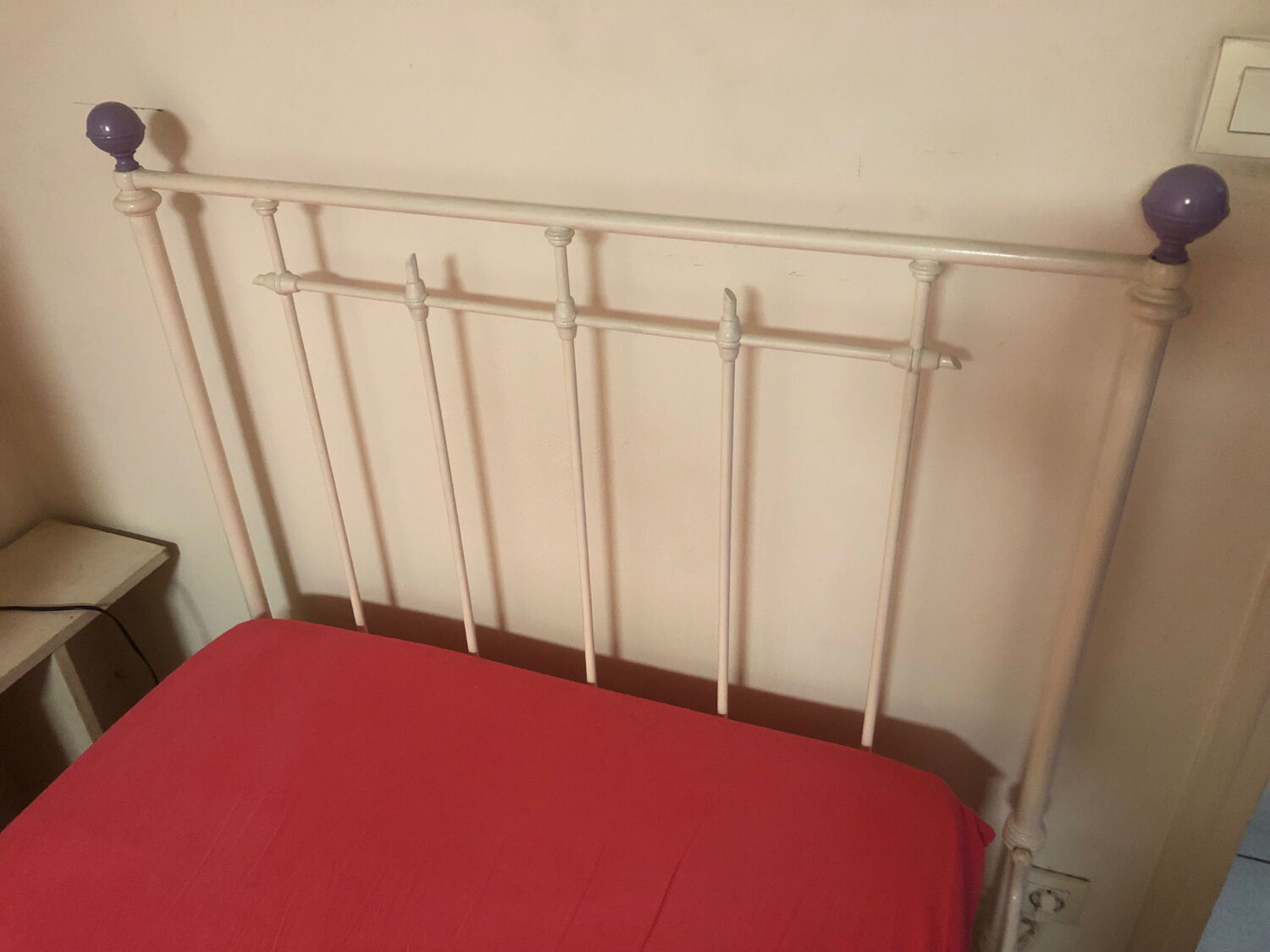 Old wrought iron bed