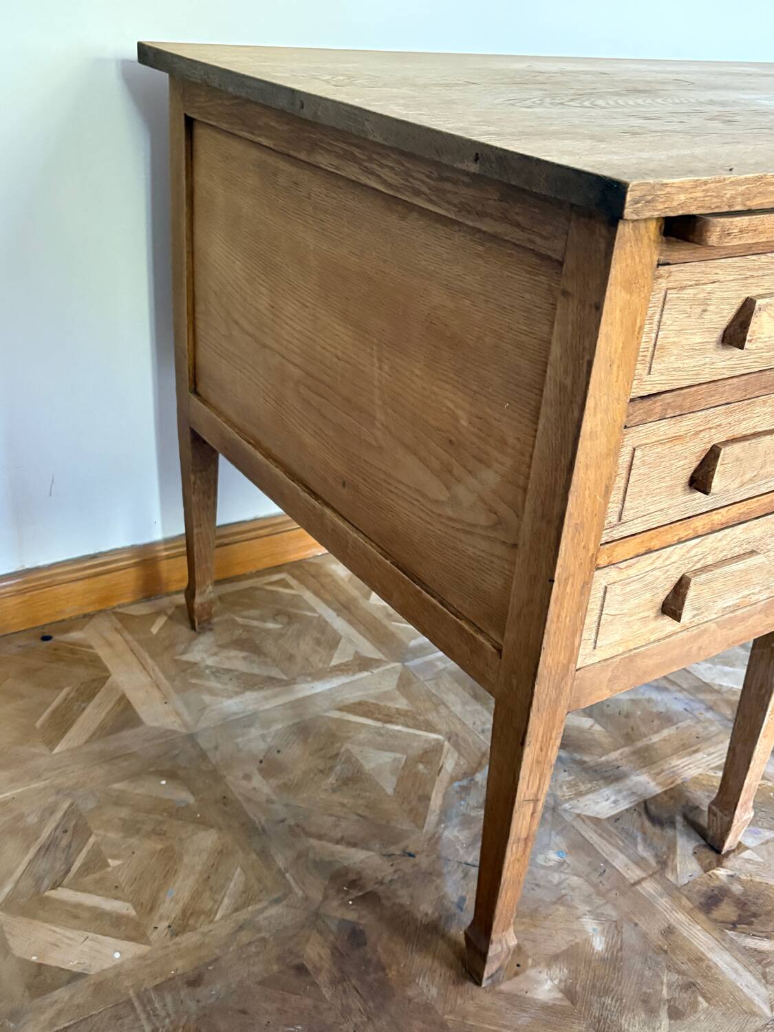American desk in raw wood