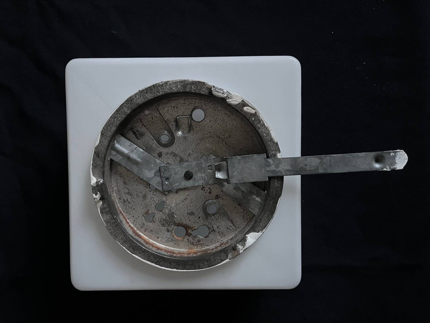 Opaline square perfect wall light or ceiling light