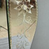 Miroir Vénitien en Verre de Murano, Italie – Début XXe