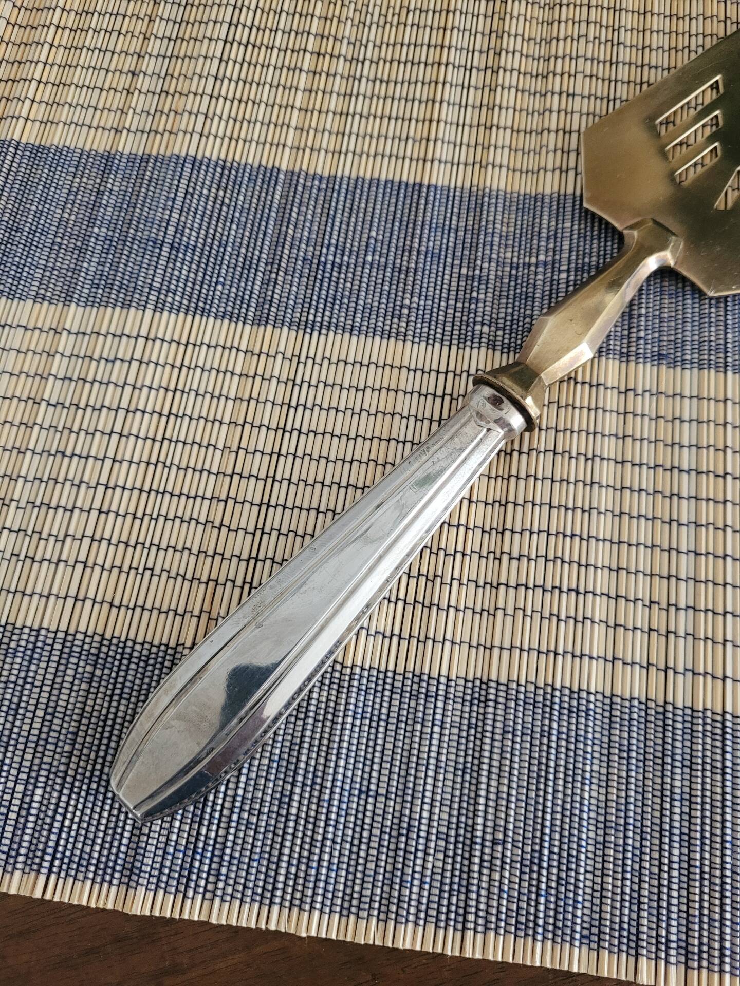 Art Deco brass pie server
