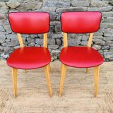 Pair of red chairs
