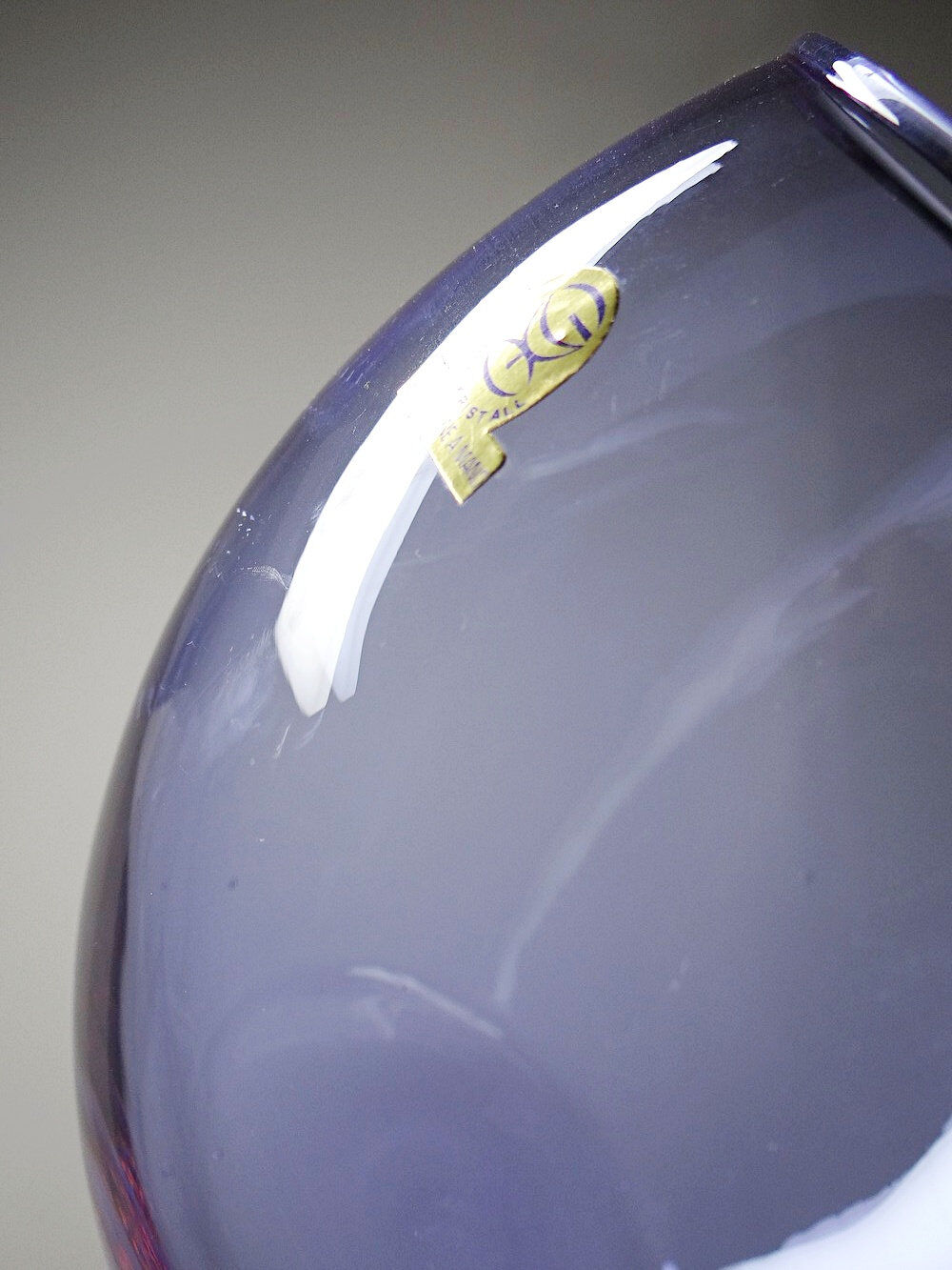 Service à sangria/punch vintage années 70 cristal Alexandrite "Bleikristall"