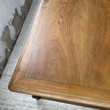 Solid walnut farmhouse castle table 1900 XXL