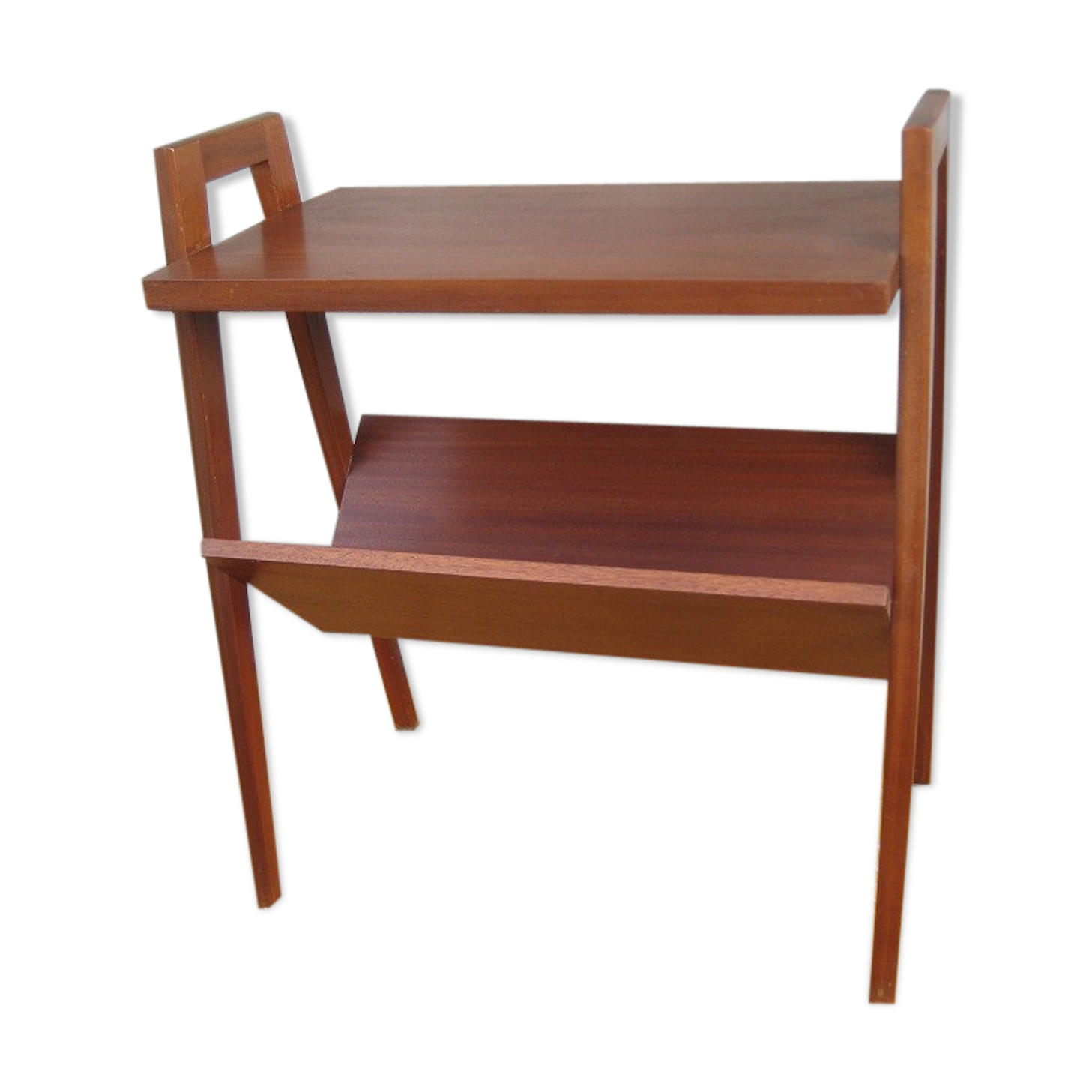 Old teak magazine holder