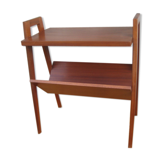 Old teak magazine holder