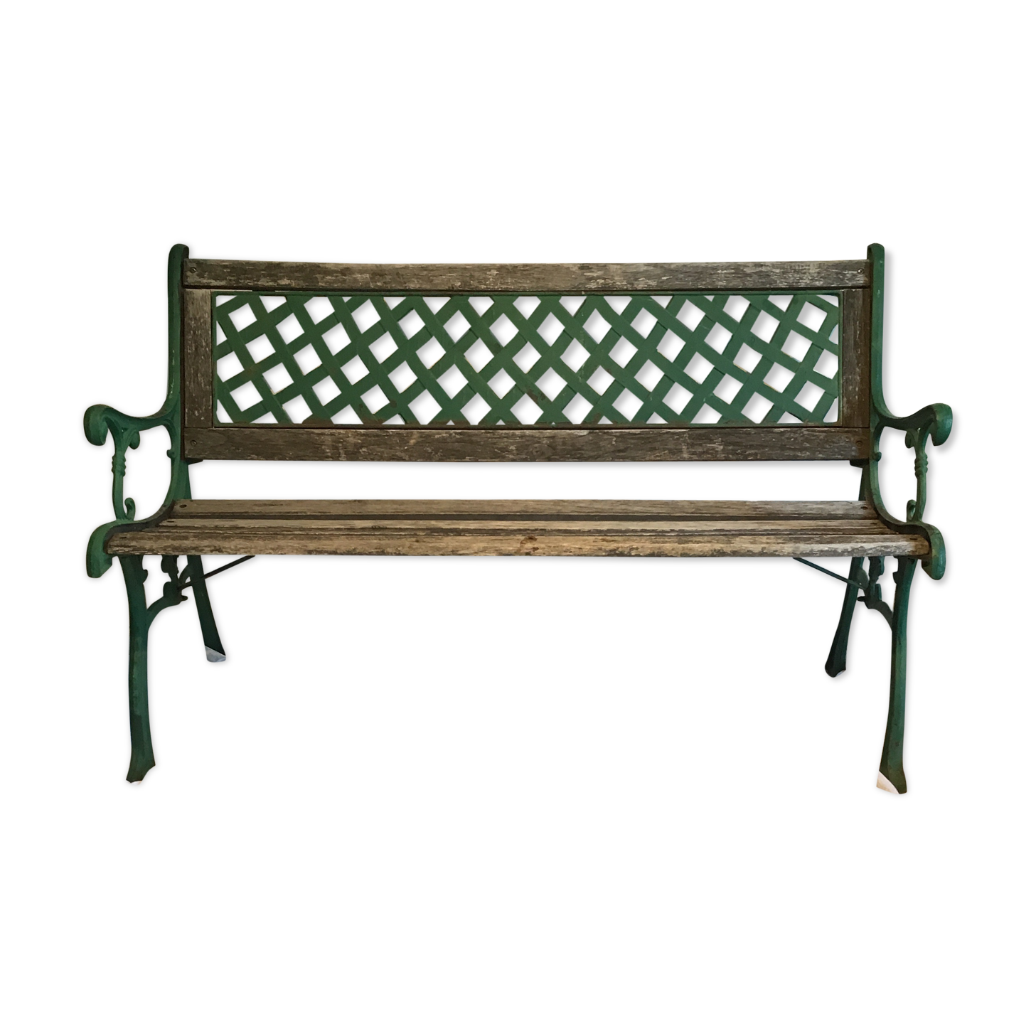 Cast iron garden bench