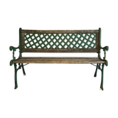 Cast iron garden bench