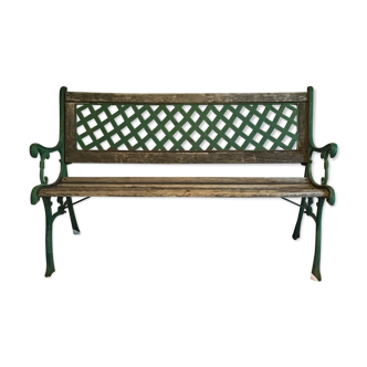 Cast iron garden bench