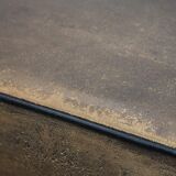 Great set of 8 stylish vintage sheepskin dining chairs with character