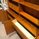 Danish large modular teak shelving unit bookcase, 70s