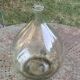 Dame Jeanne, bonbonne, bouteille en verre transparente, verre très épais